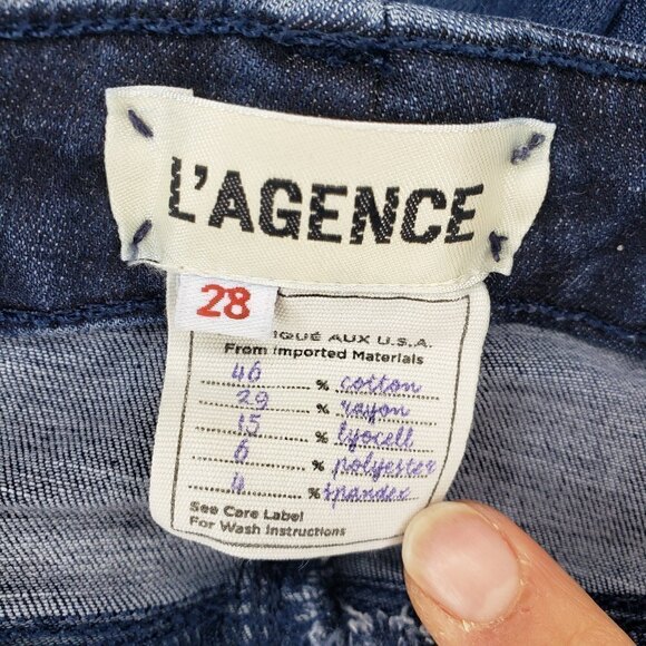 L'agence Margot High Rise Skinny in Eclipse Size 28 - Picture 7 of 8